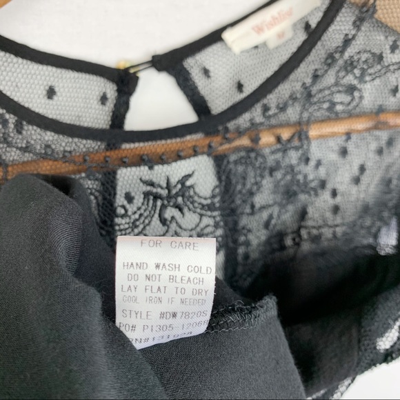 Wishlist Swing Dress Lace Embroidery Keyhole Back - Picture 7 of 8